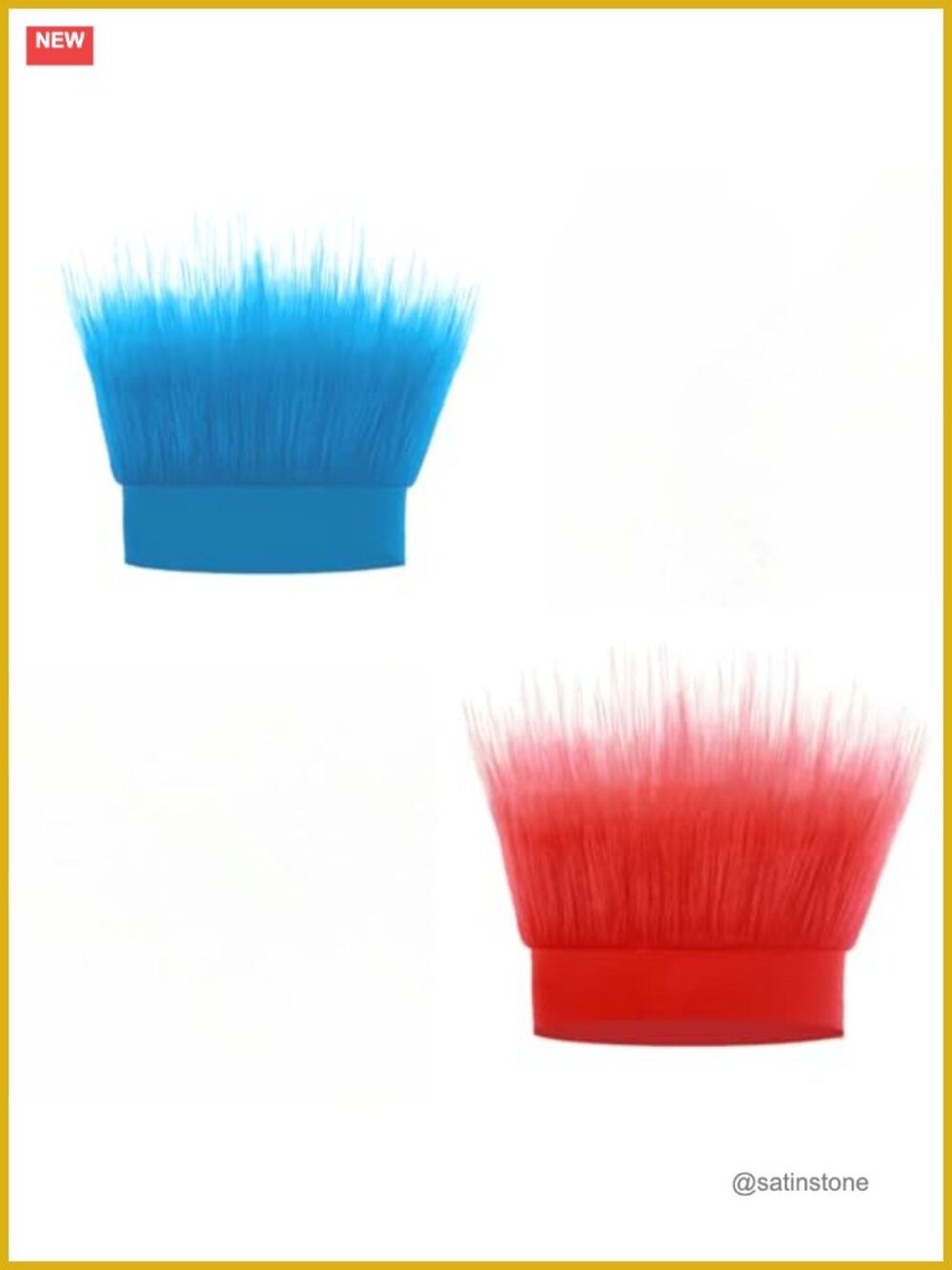 2 Pcs Hairy Headband Troll Wig Set Costume Accessory for Women Halloween Cosplay